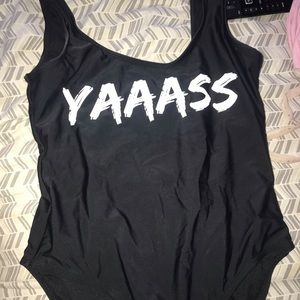 Yassss size medium bathing suit